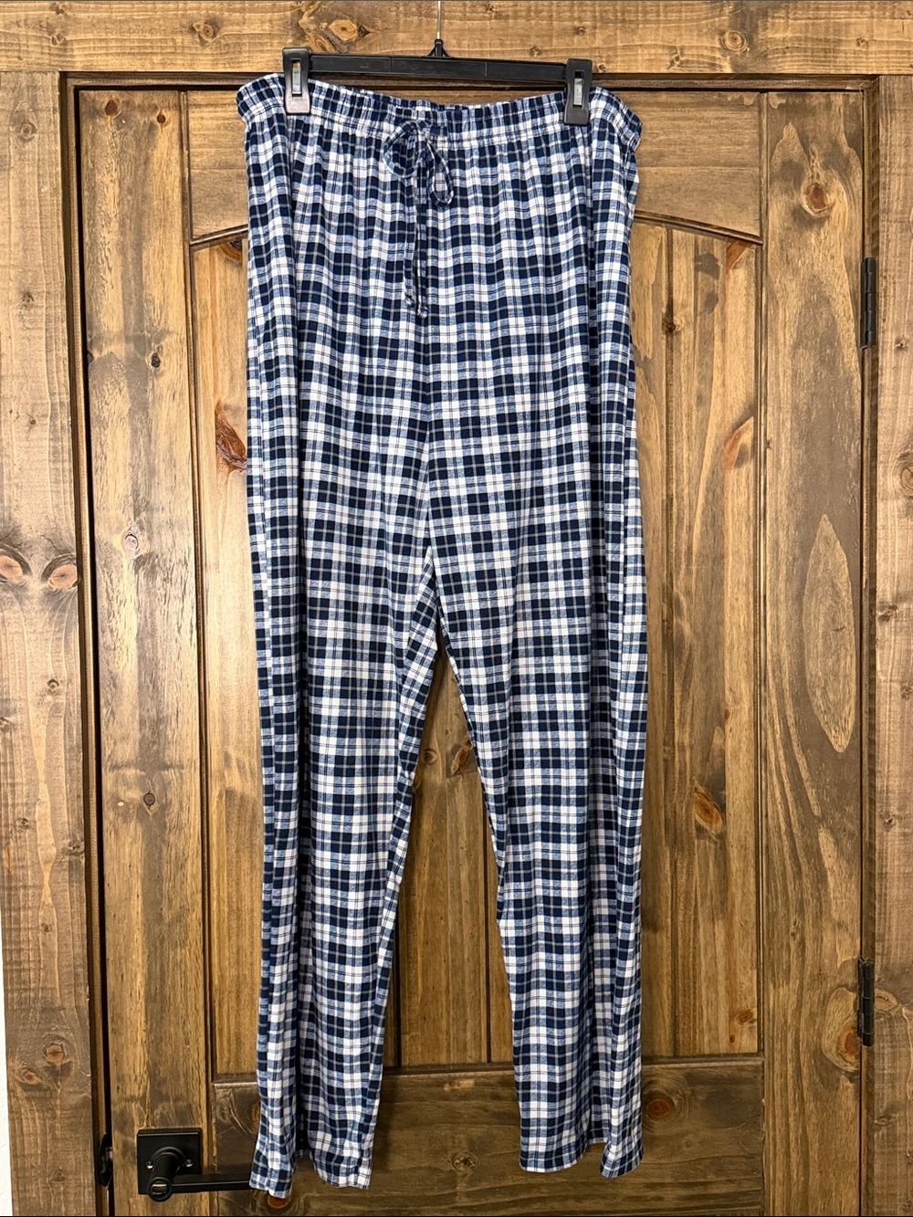 Team Apparel Navy and White Plaid Jogger Pants